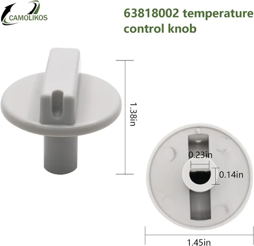 Miniatura 2 de 63818002 Pomo de control de temperatura Compatible con TPI63818002 Piezas de repuesto