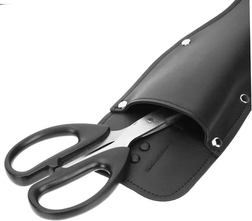 Miniatura 8 de Happyyami Pinza de podadora de cuero para tijera, abrazaderas de inglete para recortar alicates, soporte para herramientas de caza, protector