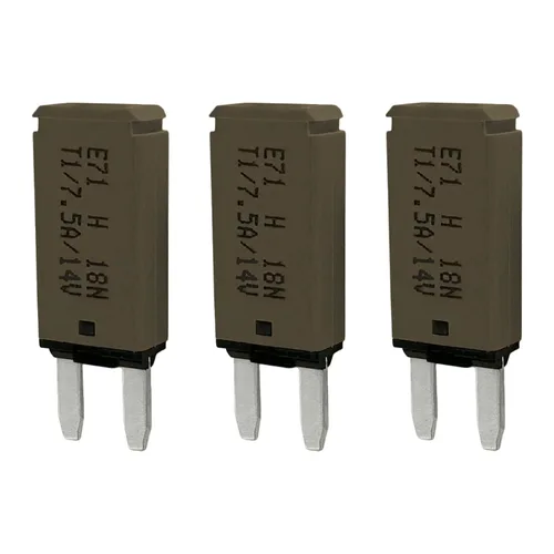 Miniatura 22 de Mini ATM Auto Reinicio 5 Amperios Disyuntor de Circuito Fusible para Protección de Batería de Audio Automotriz Marina RV Coche Camión (T1) Reinicio