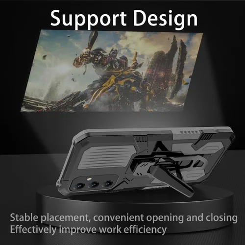Miniatura 3 de Funda compatible con Redmi Note 7, funda protectora a prueba de golpes con función atril incorporada, compatible con Xiaomi Redmi Note 7 Pro, funda
