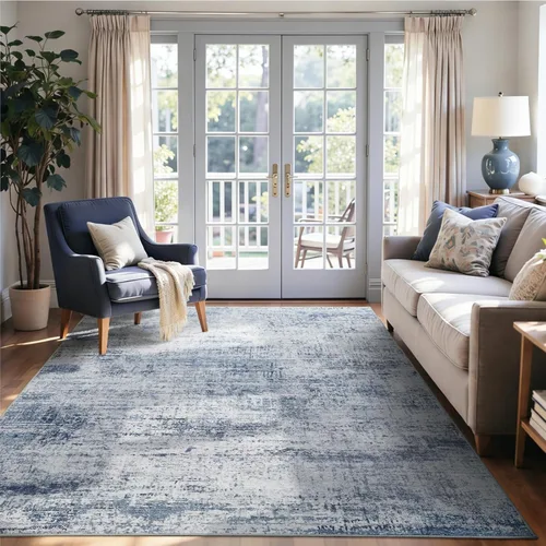 Miniatura 62 de Alfombra de pasillo lavable de 2 x 6 pies, antideslizante, de pelo bajo, alfombra de área de cocina, alfombra suave y larga para entrada, alfombra