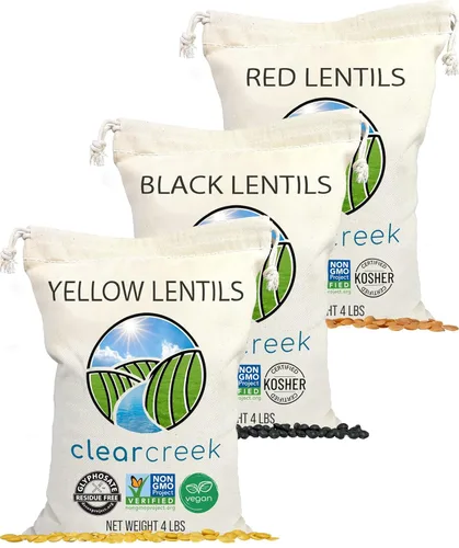 Miniatura 12 de Lentejas rojas cultivadas en el Pacífico Norte, bolsa resellable de 4 libras, sin OGM, kosher, vegano