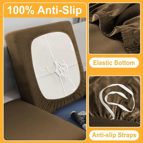 Miniatura 5 de Arfntevss Fundas para sillón 100% impermeables para sala de estar, fundas elásticas para sillas de sofá, sillón, juego de fundas antideslizantes
