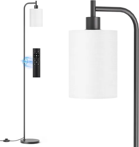 Miniatura 17 de SIBRILLE Lámpara de pie con pantalla de lino, lámpara de pie alta regulable con control remoto y 3 temperaturas de color, lámparas de pie modernas