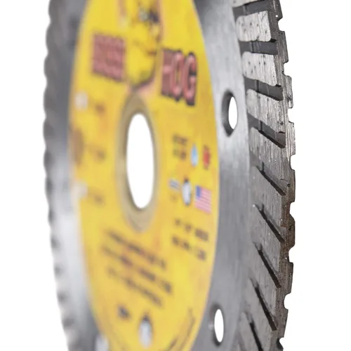 Miniatura 4 de Delta Diamond Boss Hog - Hoja de diamante Turbo Premium de 4 1/2 pulgadas para mampostería, ladrillo, bloque, adoquines, hormigón, piedra, corte
