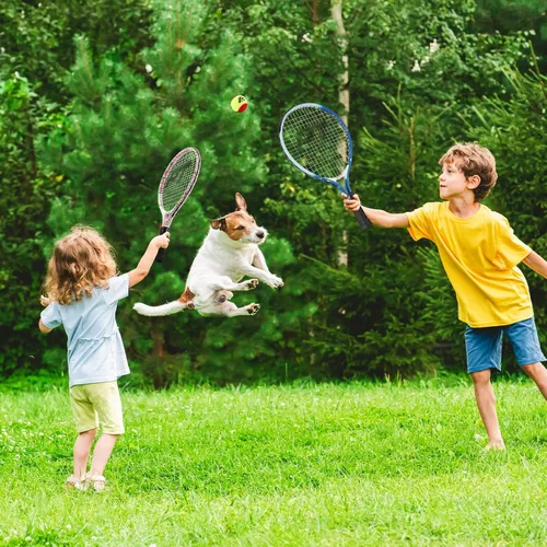 Miniatura 9 de PICKLETECH Kids Tennis Racket for Junior Toddlers Starter Kit 17-25" Tennis Racquet for Girls and Boys with Carry Bag, Lightweight for Beginners Rosa