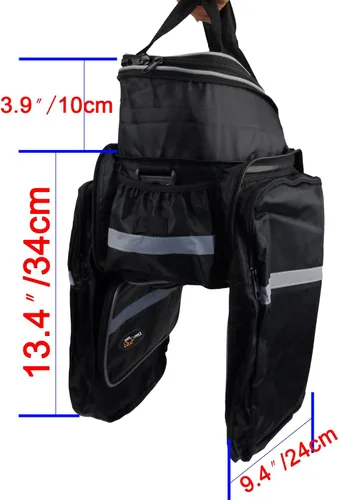 Miniatura 4 de Disconano® Bolsa impermeable multifunción para la parte trasera del asiento de bicicleta, para ciclismo de excursión, con maletero, paquete