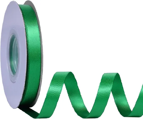 Miniatura 116 de Ribest - Cinta de satén de doble cara de 1 pulgada y 50 yardas por rollo, verde manzana, para envolver regalos, ramos de flores, accesorios