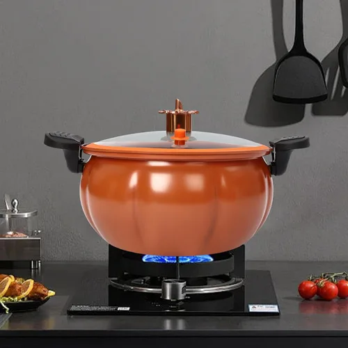 Miniatura 3 de Olla a presión micro antiadherente, olla de micropresión de calabaza de gran capacidad de 8 L, ollas a presión fáciles de limpiar para cocinar a gas