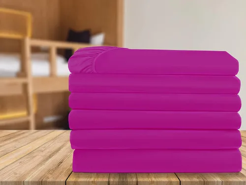 Miniatura 10 de Elegant Comfort Paquete de 6 sábanas bajeras bajeras de 1500 hilos, calidad prémium hotelera, bolsillo profundo, sin arrugas, resistentes a