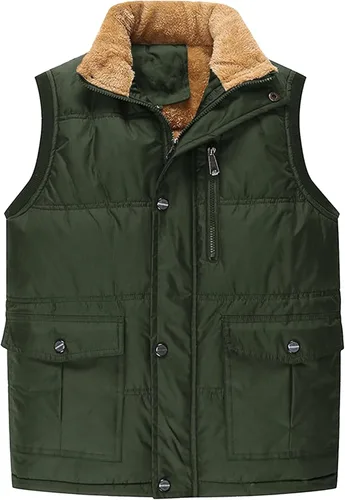 Miniatura 2 de MAGNIVIT Chaleco de forro polar para hombre, cálido y grueso, para viajes, pesca