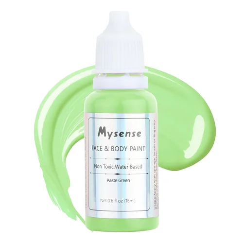 Miniatura 19 de Mysense Pintura facial corporal púrpura pastel, pintura facial lavable a base de agua, pintura corporal crema no tóxica para adultos y niños