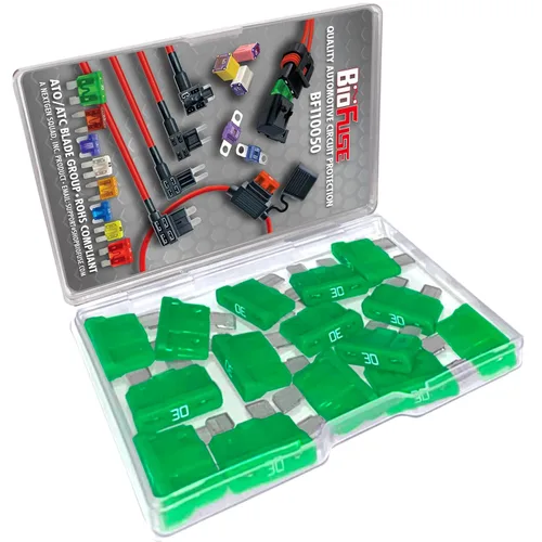Miniatura 2 de Juego de fusibles ATO estándar 30A (15 fusibles regulares) Grupo de cuchillas: ATO, ATOF, ATC, ATS, APR, Automotriz, coche, camión, SUV, RV, barco