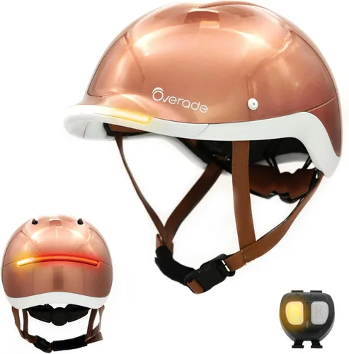 Miniatura 13 de Overade Casco salvavidas para bicicletas y e-scooters, con potente iluminación delantera/trasera, función intermitente, talla única