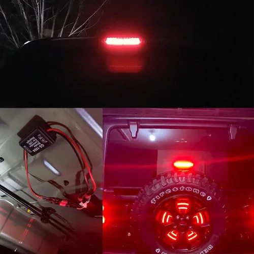 Miniatura 7 de Módulo de intermitente controlador estroboscópico de flash de 12 V-24 V para 3ª lámpara de freno LED lámpara de freno trasera (paquete de 1)