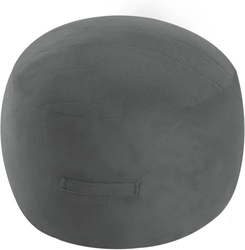 Miniatura 19 de MeMoreCool Puf Otomano Cuadrado Relleno Reposapiés, Puf de Suelo Reposapiés con Relleno de Trozos de Espuma, Otomano Relleno Suave Reposapiés