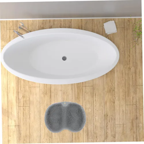 Miniatura 4 de Healifty 1 limpiador sin pies para baño, ducha, almohadilla multifuncional de limpieza de pies, diseño de TPE para espalda y masaje cómodos