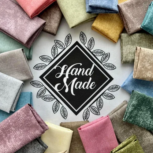 Miniatura 132 de Paquete de tela de algodón de color sólido, 50 cuadrados precortados (8 x 8 x 8 pulgadas), 100% algodón, 120 GSM, fabricado en Türkiye
