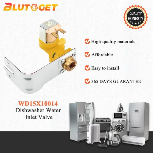 Miniatura 7 de Válvula de entrada de agua para lavavajillas WD15X10014 WD15X10011 de Blutoget - Compatible con lavavajillas GE Hotpoint, reemplaza WD15X10011