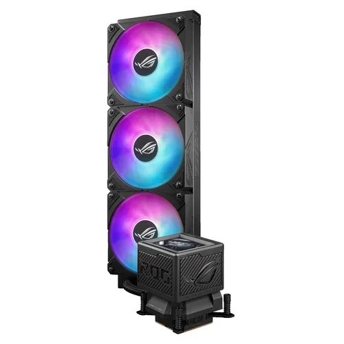 Miniatura 10 de ASUS ROG Ryujin III 360 ARGB Enfriador de CPU líquido todo en uno con radiador de 360 mm. Bomba Asetek de 8ª generación, 3 ventiladores ARGB