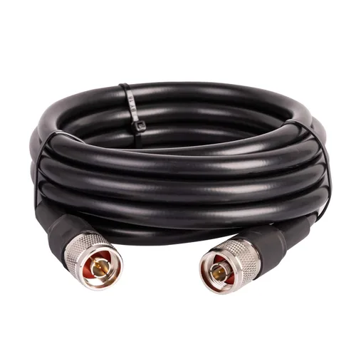 Miniatura 15 de XRDS -RF Cable de extensión coaxial macho N a N macho de 2 pies, baja pérdida KMR400 tipo N