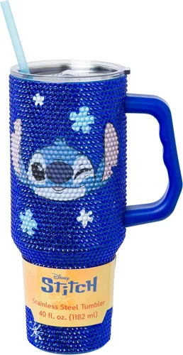 Miniatura 9 de Silver Buffalo Adventure Time With BMO - Vaso de acero inoxidable de doble pared con asa y pajilla, cabe en portavasos estándar, 40 onzas