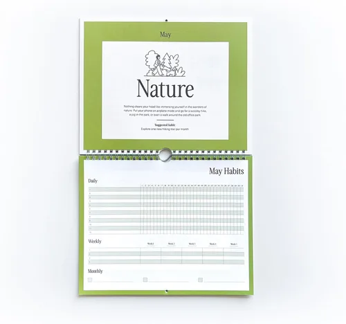 Miniatura 7 de Free Period Press Calendario de seguimiento de hábitos y planificador de listas de tareas, rastreador de hábitos encuadernado en espiral