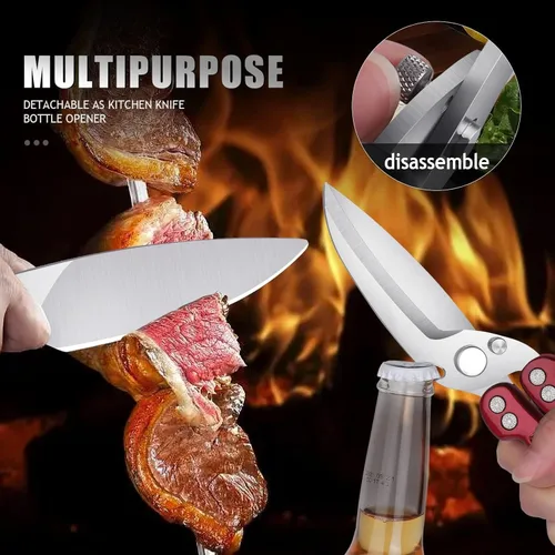 Miniatura 7 de DRAGON RIOT Tijeras para Aves de Corral de Servicio Pesado - Tijeras de Cocina Imprescindibles para Cortar Pollo y Carne - Aptas para Lavavajillas