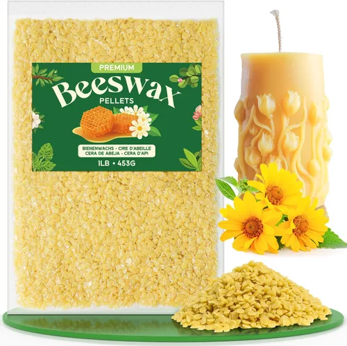 Miniatura 16 de NORVENCE Gránulos de cera de abejas 20LB, cera de abejas blanca pura y natural para hacer velas, cuidado de la piel DIY, bálsamo labial, jabón