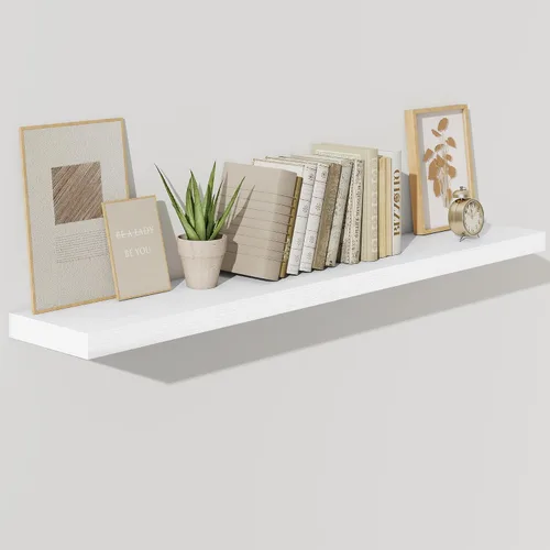 Miniatura 53 de Fun Memories Estantes flotantes – Estante de pared de 9.3 pulgadas de profundidad para decoración y almacenamiento – Estantería de exhibición