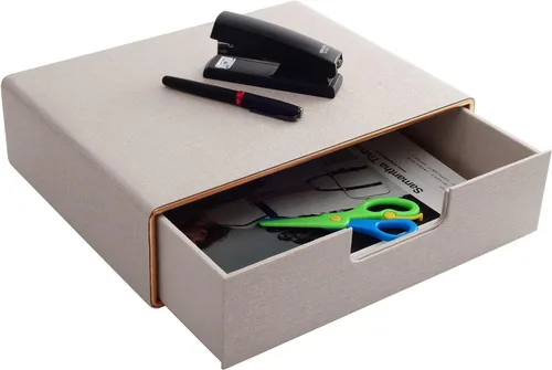 Cajón organizador apilable de piel sintética, suministros de oficina ejecutiva, archivador A4, soporte para joyas, facturas, papel, documentos,