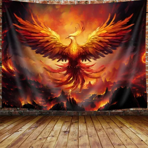 Miniatura 5 de JAWO Tapiz de dragón de fantasía, tapiz de galaxia azul castillo de animales geniales para colgar en la pared para niños y hombres, tapices, manta