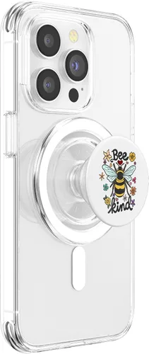 Miniatura 3 de Cool Bee Kind Flower Funny Bumble Bee Women Girls PopSockets MagSafe PopGrip for iPhone