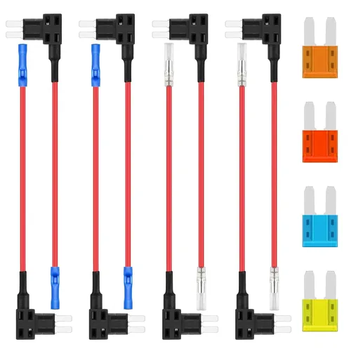 Miniatura 9 de 4 tipos de kit de fusibles de toma de circuito para coche de 12V 12 voltios de perfil bajo Mini Micro2 estándar Fusibles de toma APR ATC ATO ATS