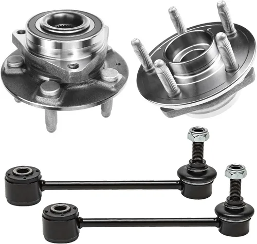 Miniatura 150 de Detroit Axle - Kit de extremo delantero RWD para Chrysler 300 Dodge Challenger Charger Upper Lower Control Arms rótulas de rodamiento de rueda Bujes