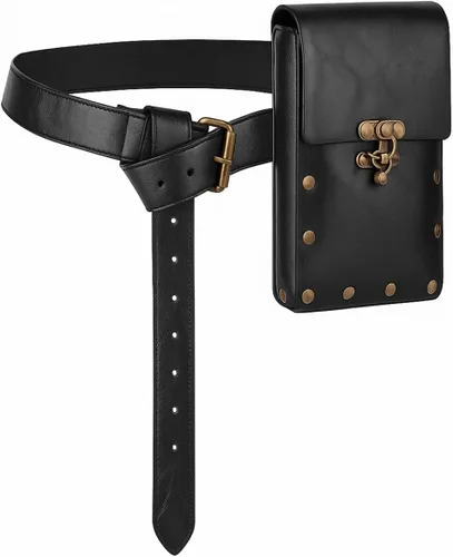 Accesorio de disfraz renacentista, bolsa de cinturón retro, estilo steampunk, medieval, casual, para festivales góticos, cosplay, juegos de Halloween