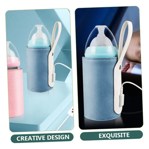 Miniatura 9 de BESPORTBLE Funda calentadora portátil para botellas de leche, control inteligente de temperatura por USB, con temporizador, apto para viajes