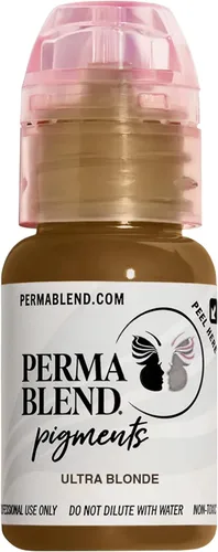 Miniatura 10 de Perma Blend Pigmento de tinta de tatuaje de cejas rubio jengibre, suministros profesionales de microblading para cejas, botella de 1/2 oz