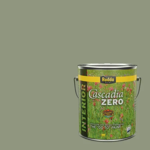 Miniatura 140 de Rodda Paint CASCADIA ZERO - Pintura plana e imprimación para interiores en uno, cuarto de galón, rosa Mullen