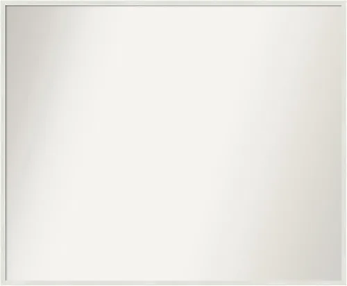 Miniatura 1118 de Amanti Art Espejo de baño blanco para sobre el fregadero, 32 x 45 pulgadas, espejo de tocador rectangular blanco esbelto, marco de madera moderno