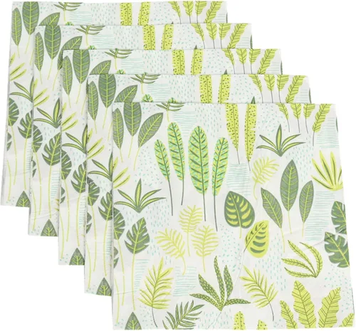 Miniatura 5 de 20 servilletas desechables verdes – Servilletas de cena de 2 capas impresas botánicas – Servilletas de papel para cenas, fiestas, uso diario 4