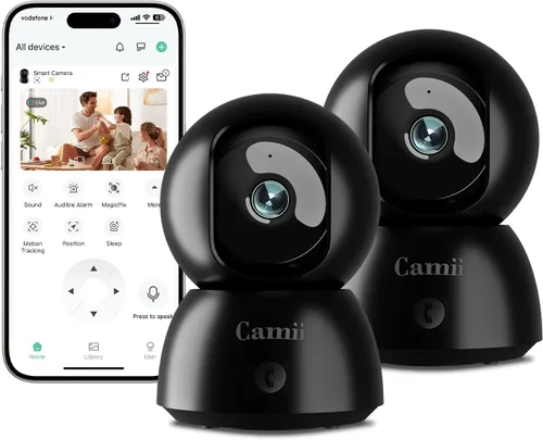 Cámara de seguridad 2K para interiores, cámara WiFi de 2.4G y 5G para mascotas para seguridad del hogar, cámara para mascotas/perros/ancianos/bebés