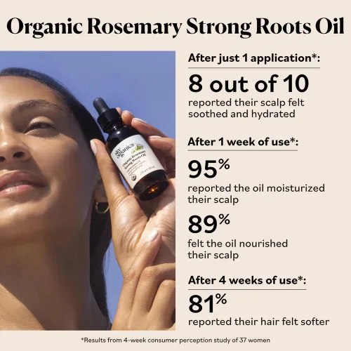 Miniatura 7 de Sky Organics - Aceite de romero orgánico con raíces fuertes - Suero para el crecimiento del cabello con macadamia, jojoba y aceites esenciales