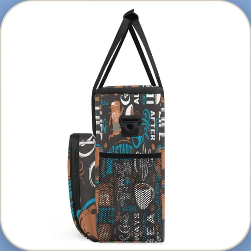Miniatura 4 de Bolsa de transporte para cafetera, color azul, compatible con Keurig K-Mini o K-Mini Plus, portátil, de una sola porción, con bolsillos para AA