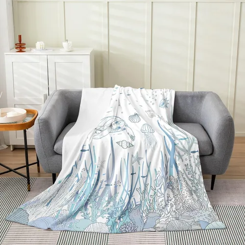 Miniatura 23 de Erosebridal Hammerhead Shark Flannel Blanket 40x50 Marine Life Fuzzy Plush Throw for Sofa Couch Hammerhead Shark Lover Gifts Ocean Sealife Fleece