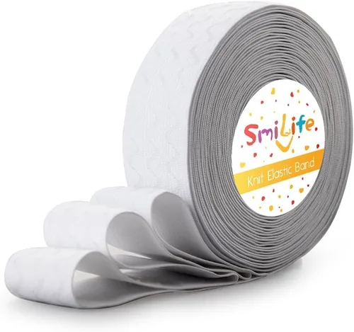 Miniatura 12 de SmiLife Banda Elástica de Agarre de Silicona para Coser, Beige, 1.05 Pulgadas x 12 Yardas