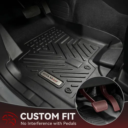 Miniatura 2 de YITAMOTOR Alfombrillas compatibles con Nissan Frontier Crew Cab 2008-2021, compatibles con revestimientos de piso de camiones, protección para todo