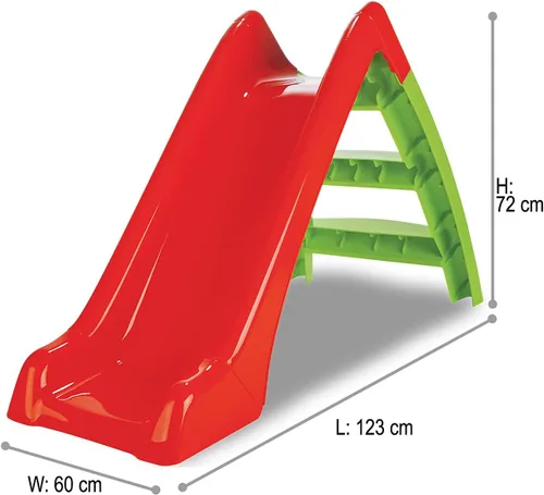 Miniatura 3 de Jamara 460265 - Tobogán infantil Happy Slide - Adecuado para interiores y exteriores, tamaño práctico, fácil montaje