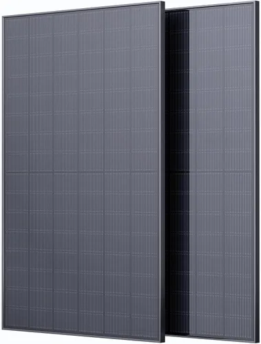 Panel solar bifacial de 450 W, paquete de 2 (900 W en total), monocristalino de doble vidrio tipo N 16BB, diseño de módulo dual antisombra, 25% de