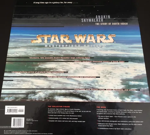 Miniatura 5 de Anakin Skywalker con libro de tapa dura Star Wars Masterpiece Edition